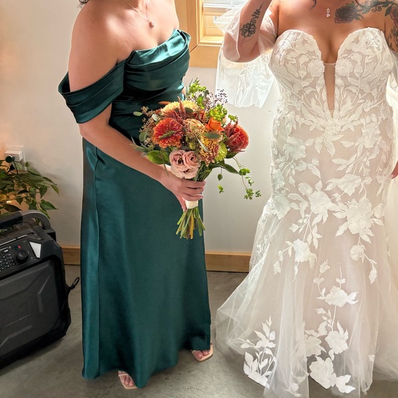 Birdy Grey Mia Satin Convertible bridesmaid dress - Picture 4 of 7